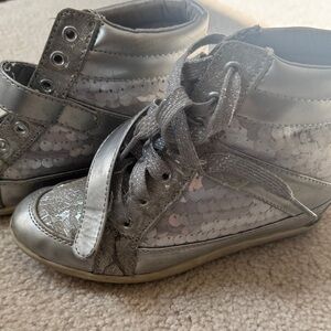 Stride Rite Silver Kids Sneakers